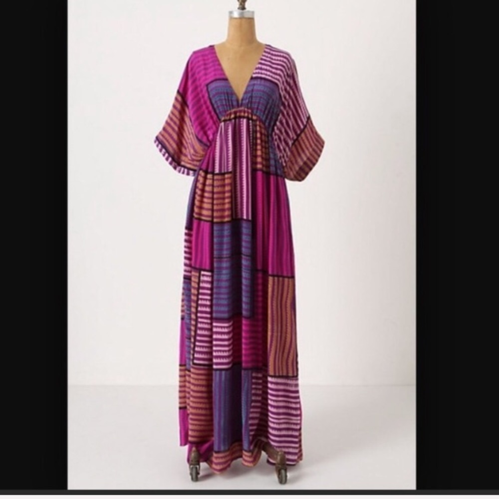 ISO Anupamaa geo striped caftan